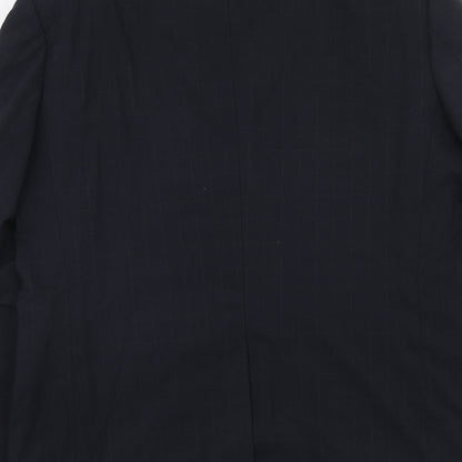 Mens UK Size 40 Marks and Spencer Regular Blue Suit Jacket