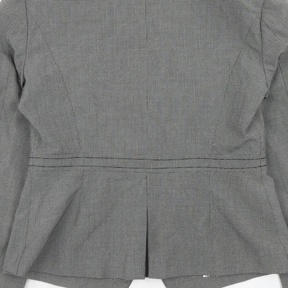 NEXT Womens Grey Polyester Jacket Blazer Size 12