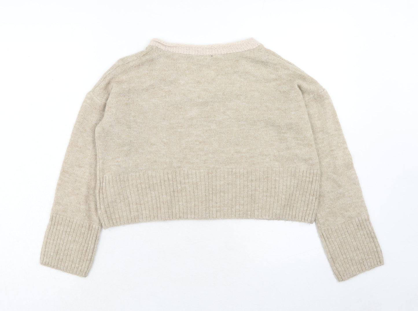 Womens UK Size 8 Topshop Brown Pullover Jumper