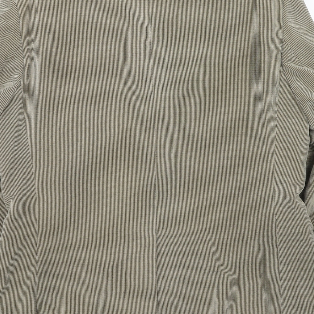 Mens UK Size 42 Greenwoods Regular Beige Suit Jacket