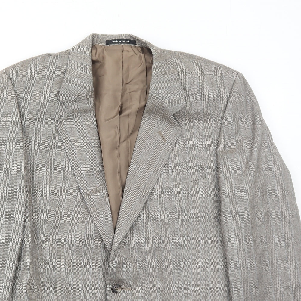 Mens UK Size 42 Marks and Spencer Regular Brown Suit Jacket