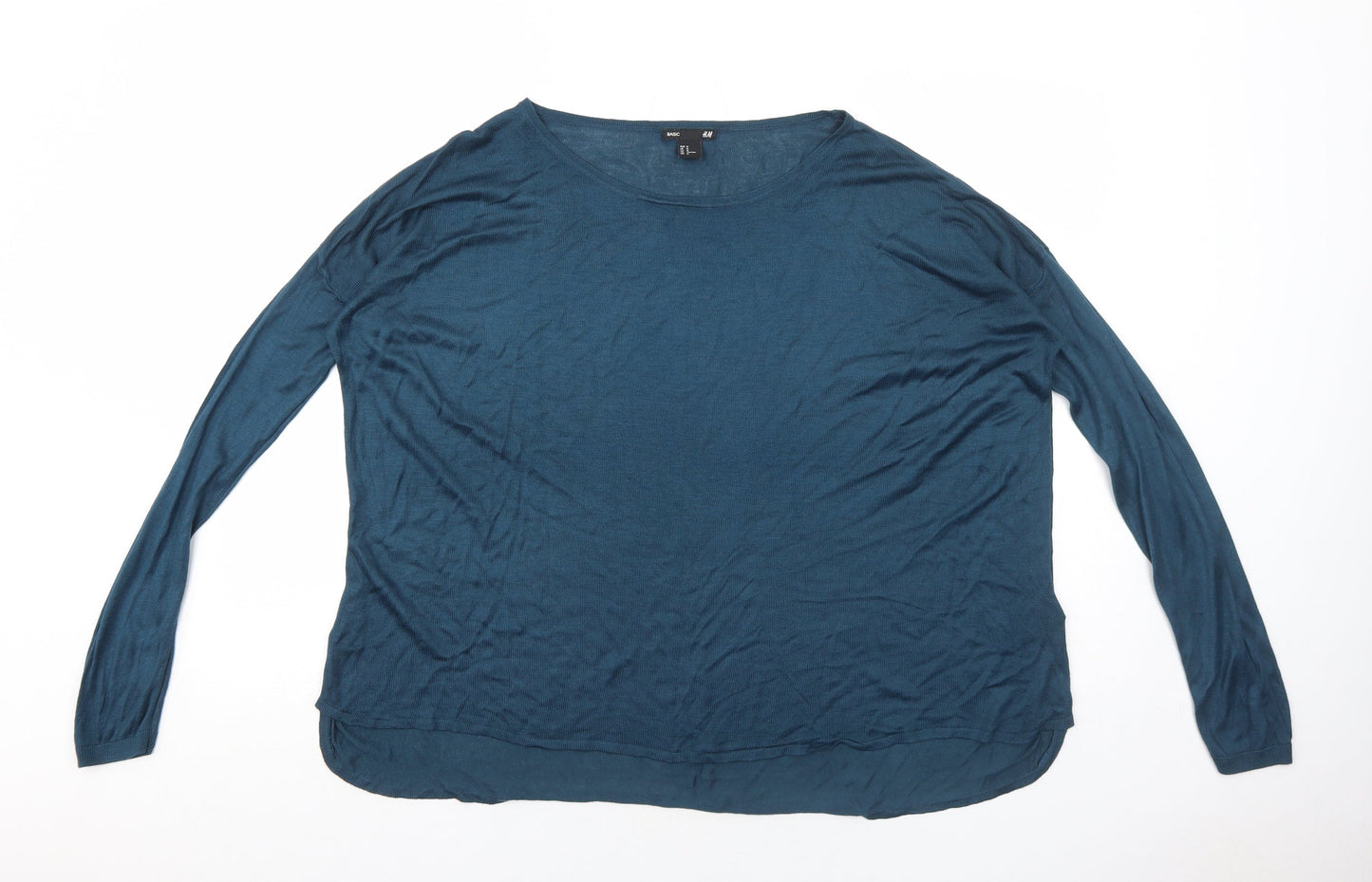 Womens UK Size M H&M Blue Pullover Jumper