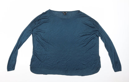Womens UK Size M H&M Blue Pullover Jumper