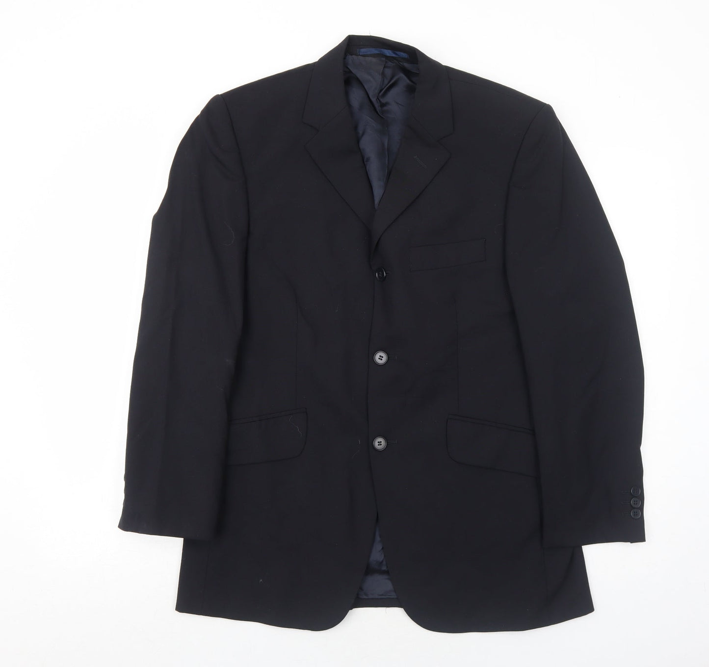 Mens UK Size 38 Karl Jackson Regular Black Suit Jacket