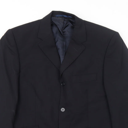 Mens UK Size 38 Karl Jackson Regular Black Suit Jacket