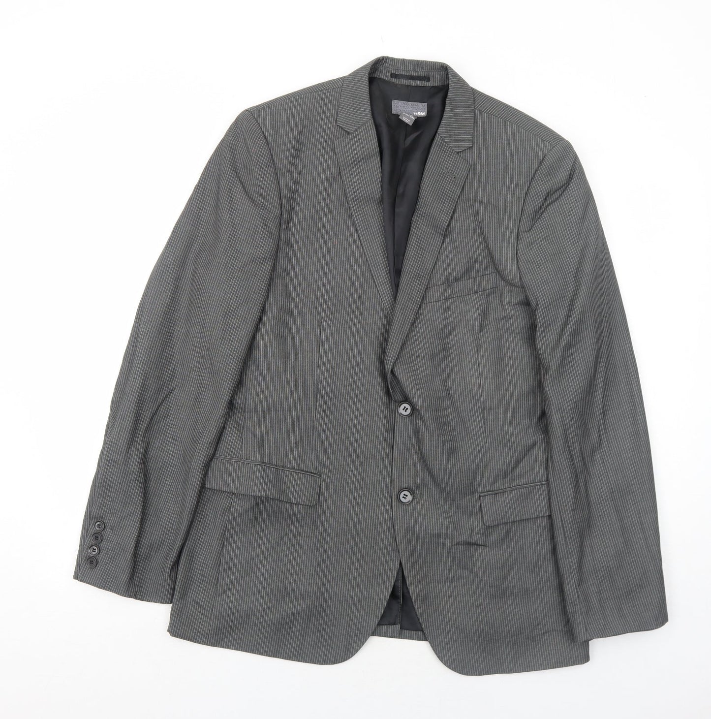Mens UK Size 40 H&M Regular Grey Suit Jacket