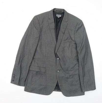Mens UK Size 40 H&M Regular Grey Suit Jacket
