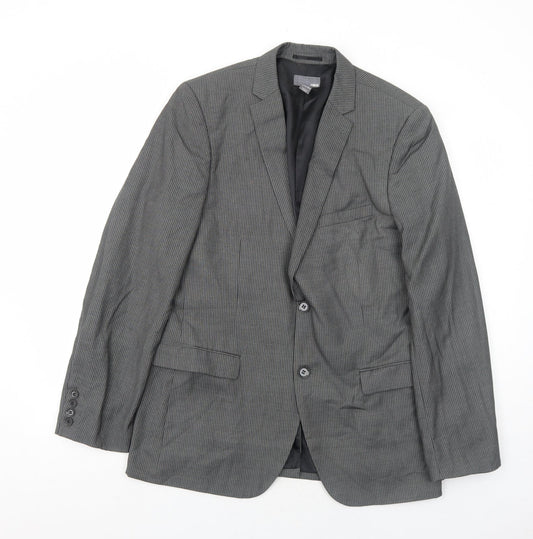 Mens UK Size 40 H&M Regular Grey Suit Jacket