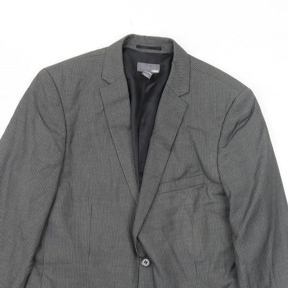 Mens UK Size 40 H&M Regular Grey Suit Jacket