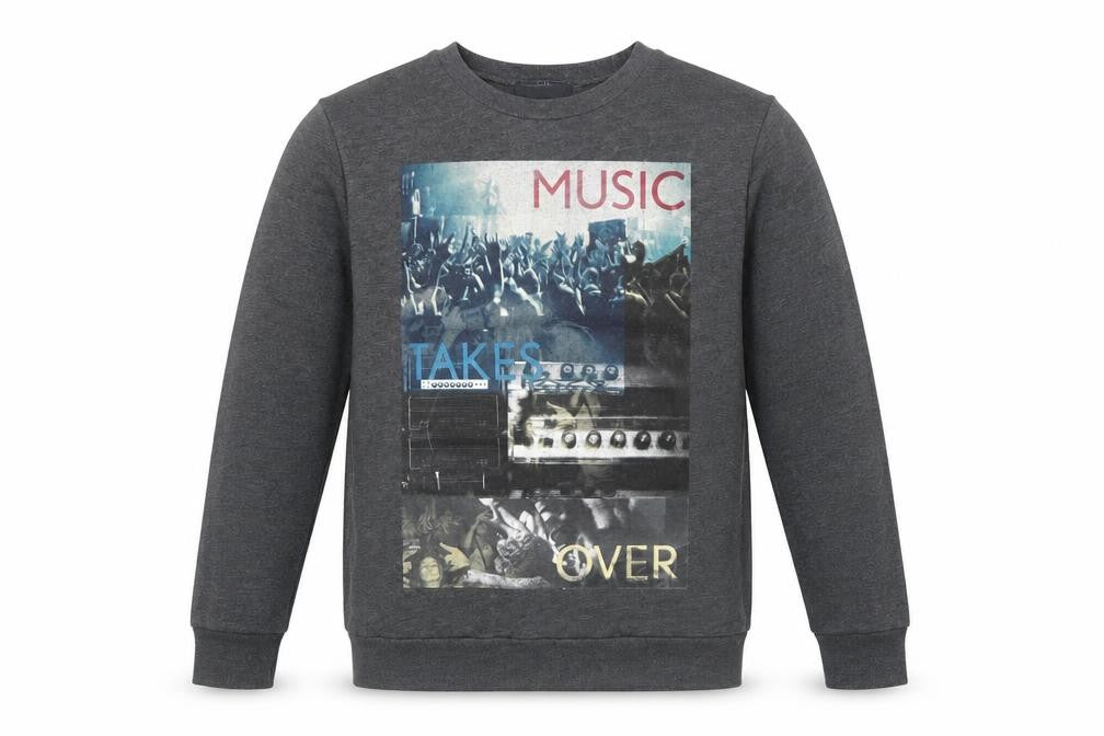 Mens UK Size S Topman Grey Pullover Sweatshirt