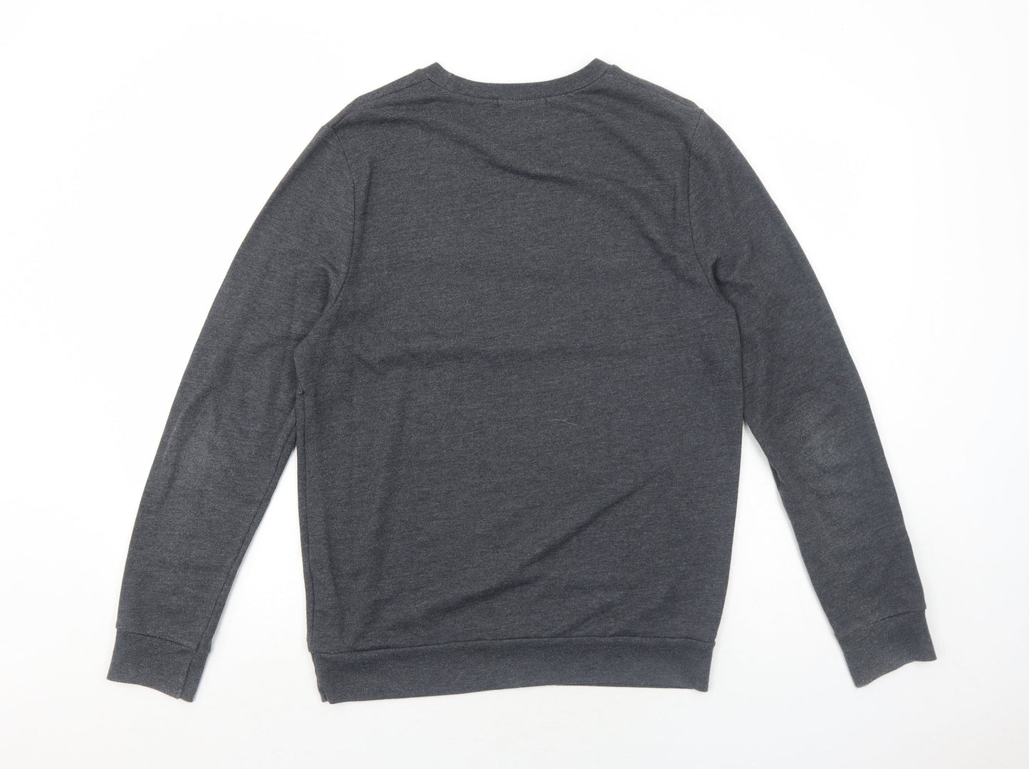 Topman Mens Grey Polyester Pullover Sweatshirt Size S - Music Takes Over