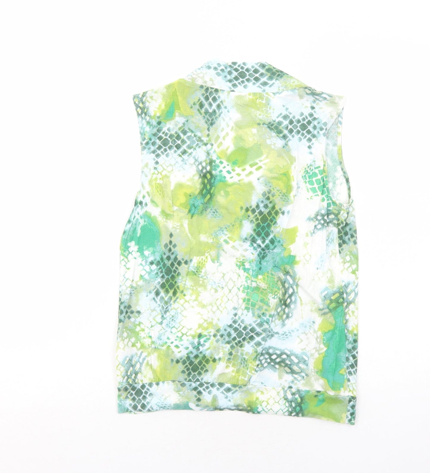 Womens UK Size 10 Marks and Spencer Green Basic Tank