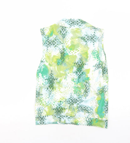 Womens UK Size 10 Marks and Spencer Green Basic Tank