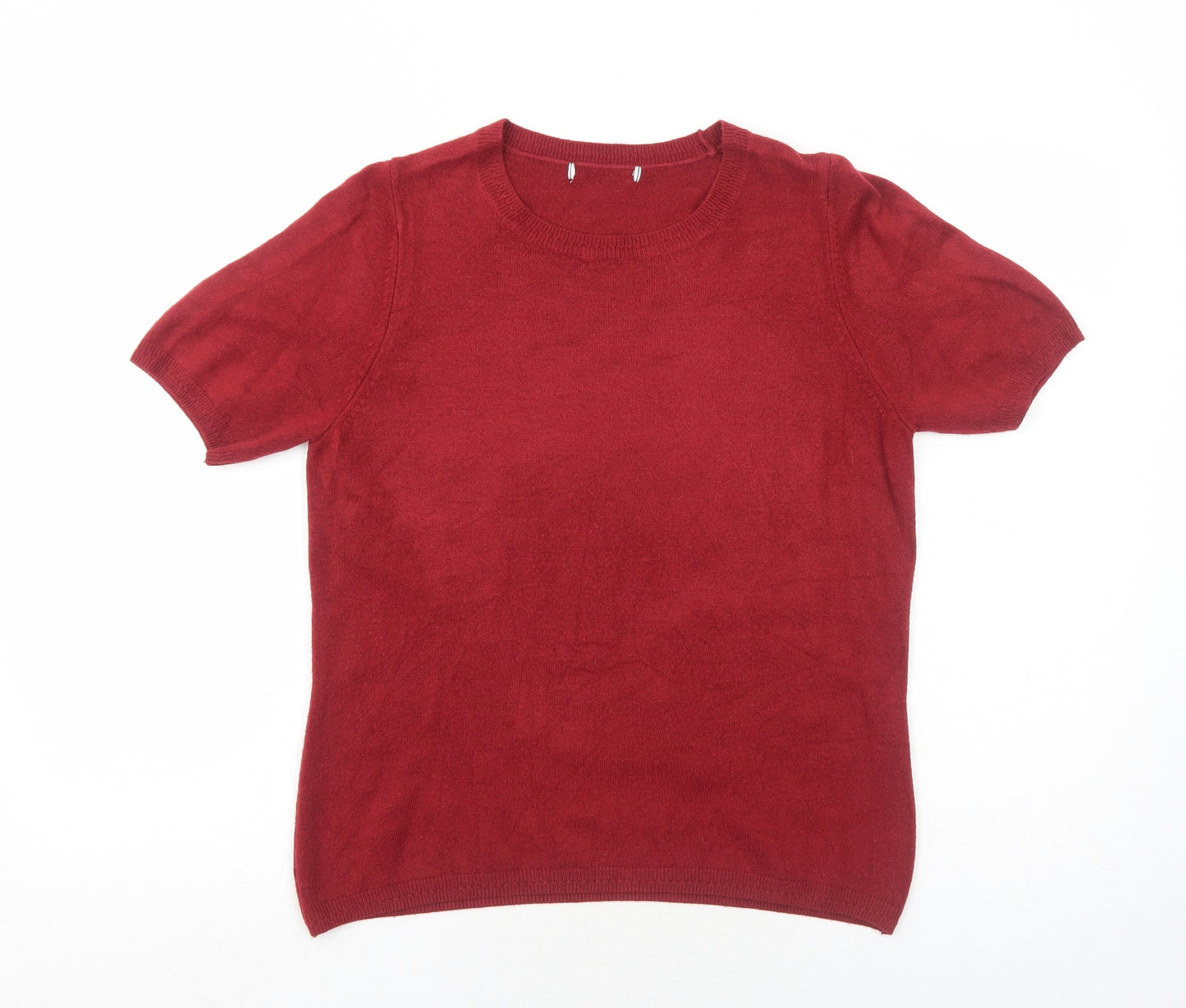 Womens UK Size 12 Marks and Spencer Red Pullover Jumper