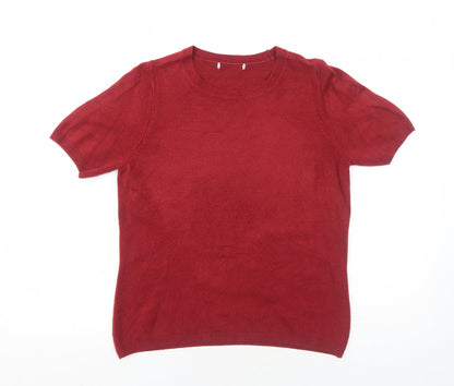 Womens UK Size 12 Marks and Spencer Red Pullover Jumper