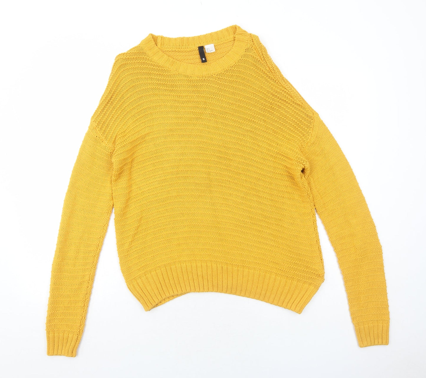Womens UK Size S H&M Yellow Pullover Jumper