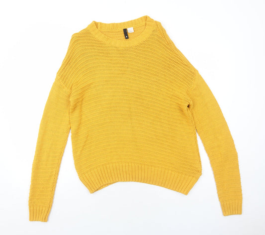 Womens UK Size S H&M Yellow Pullover Jumper