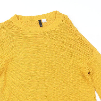 Womens UK Size S H&M Yellow Pullover Jumper