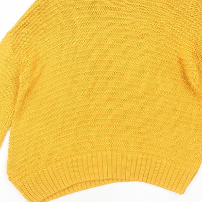 Womens UK Size S H&M Yellow Pullover Jumper