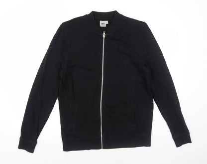 Mens UK Size S ASOS Black Full Zip Sweatshirt
