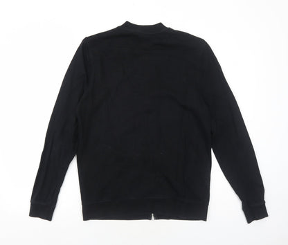 Mens UK Size S ASOS Black Full Zip Sweatshirt