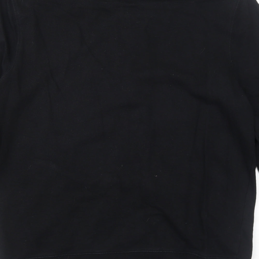 Mens UK Size S ASOS Black Full Zip Sweatshirt