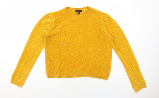 Womens UK Size M QED London Yellow Pullover Jumper