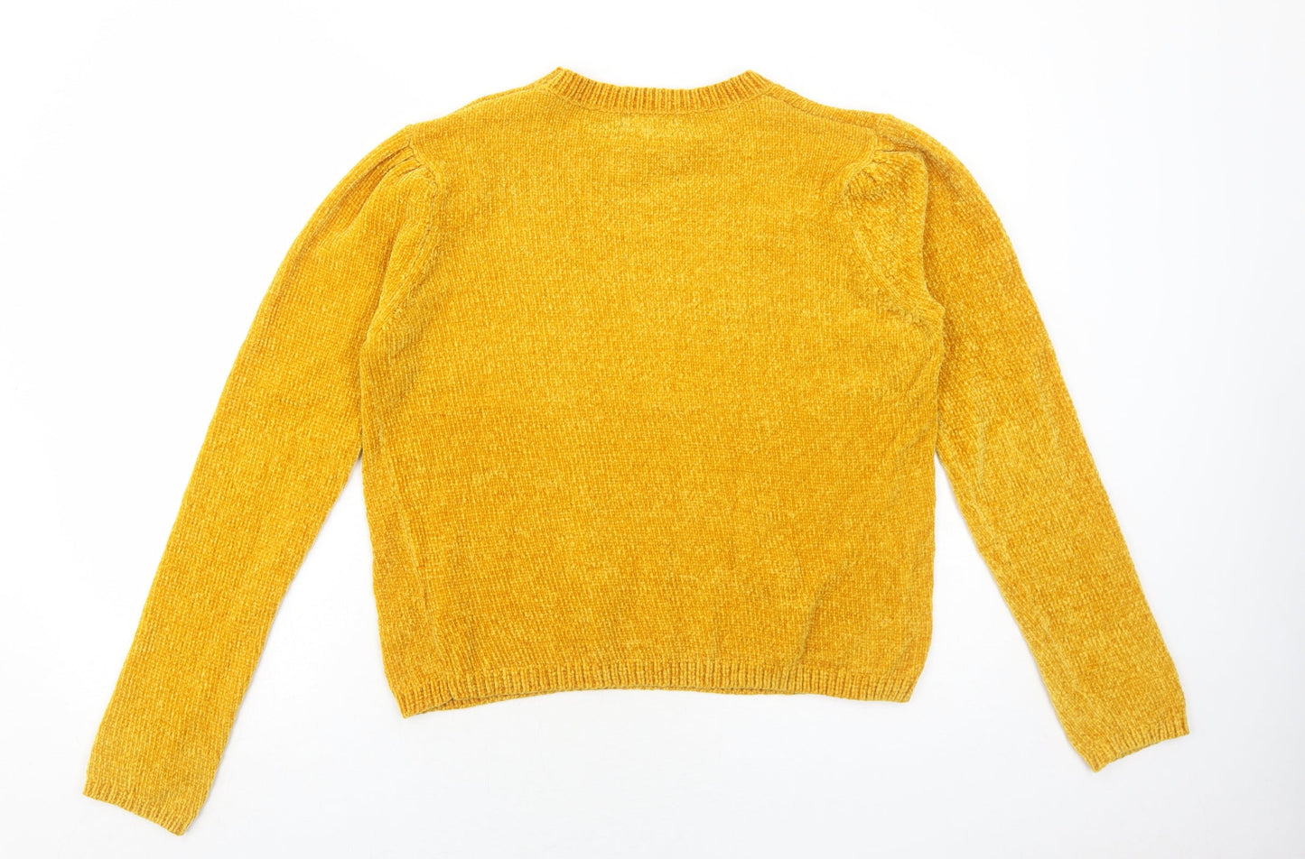 Womens UK Size M QED London Yellow Pullover Jumper