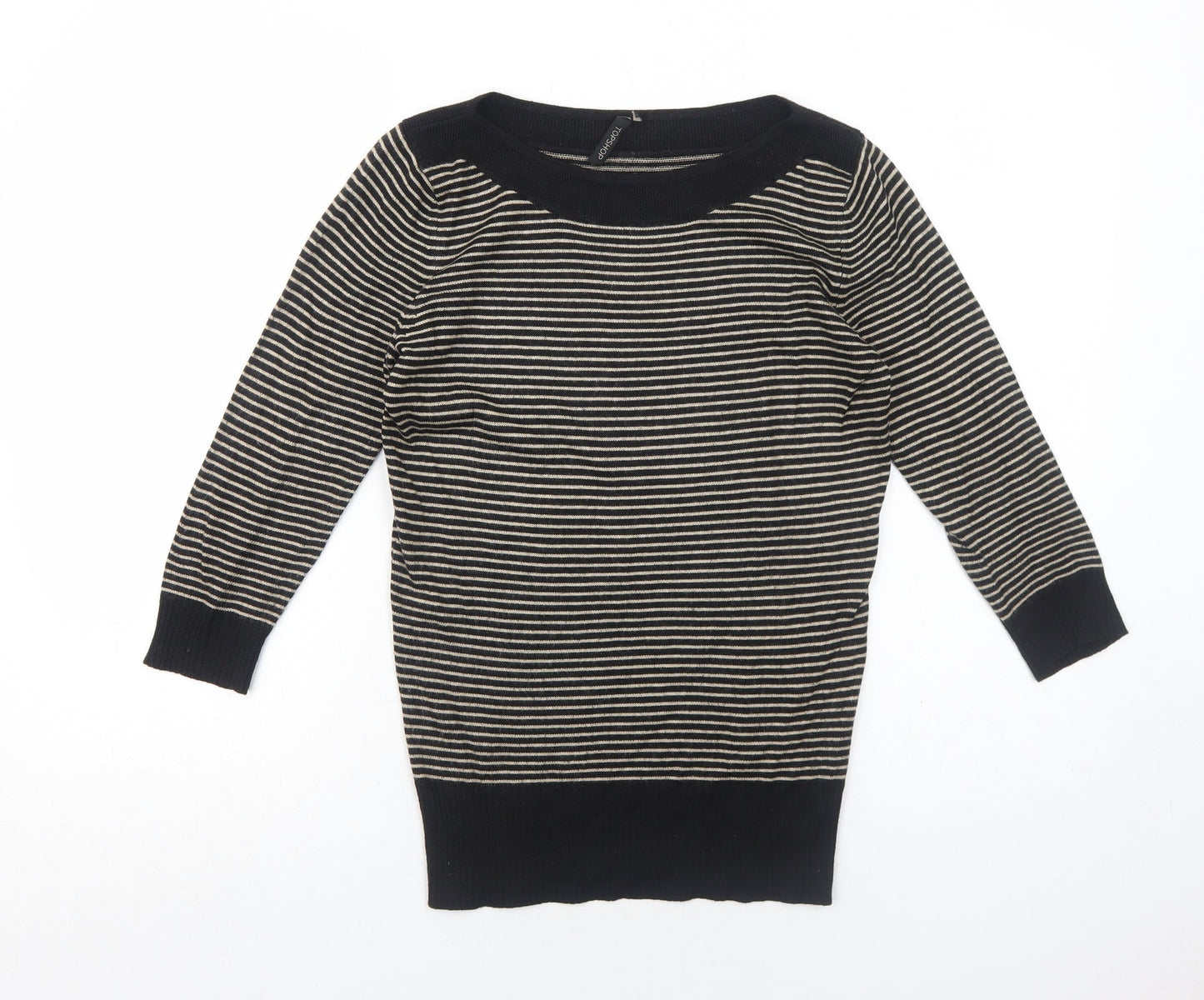 Womens UK Size 8 Topshop Black Pullover Jumper