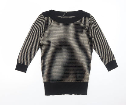 Womens UK Size 8 Topshop Black Pullover Jumper
