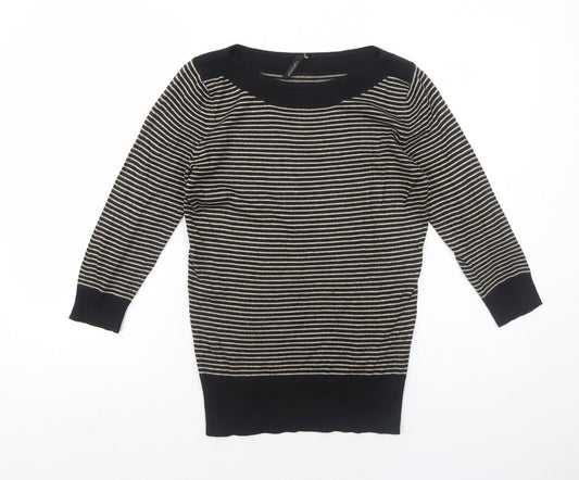 Womens UK Size 8 Topshop Black Pullover Jumper