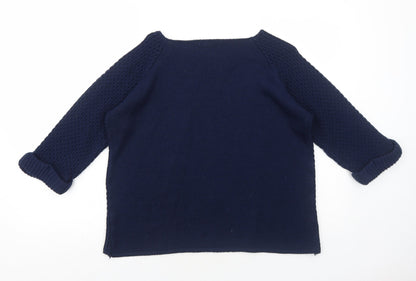 Womens UK Size L Simply Stock Shop Blue Pullover Jumper