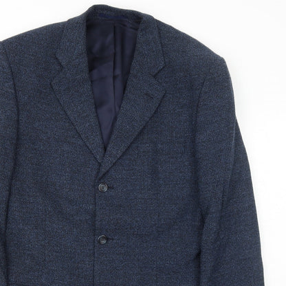 Beatties Mens Blue Wool Jacket Blazer Size 40 Regular
