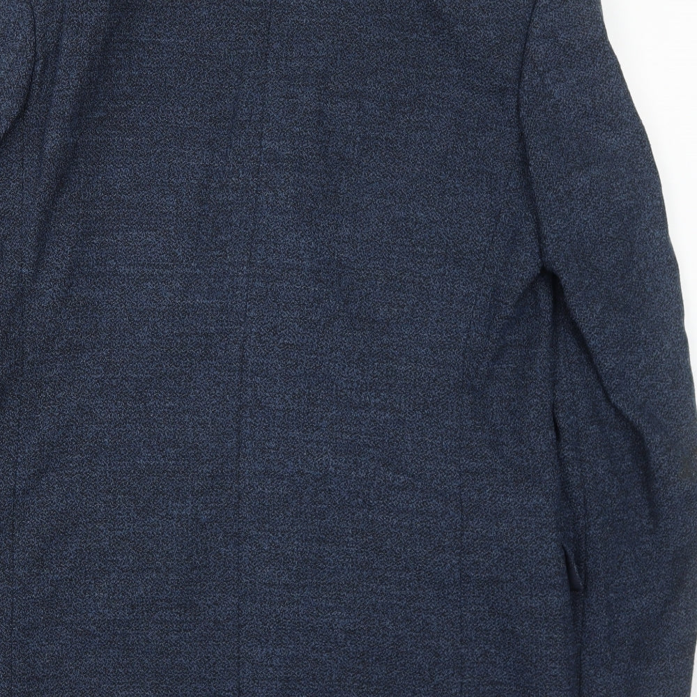 Beatties Mens Blue Wool Jacket Blazer Size 40 Regular