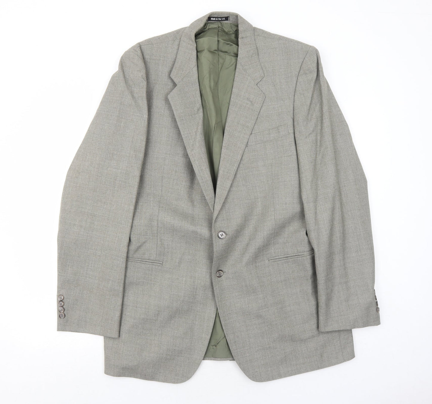 Marks and Spencer Mens Grey Wool Jacket Suit Jacket Size 42 Regular