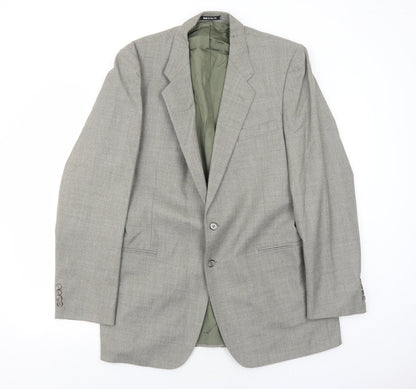 Marks and Spencer Mens Grey Wool Jacket Suit Jacket Size 42 Regular
