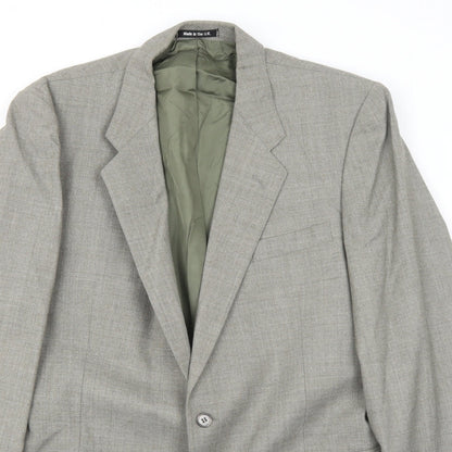 Marks and Spencer Mens Grey Wool Jacket Suit Jacket Size 42 Regular