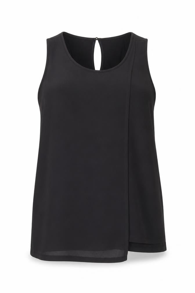 Womens UK Size L Oasis Black Basic Tank