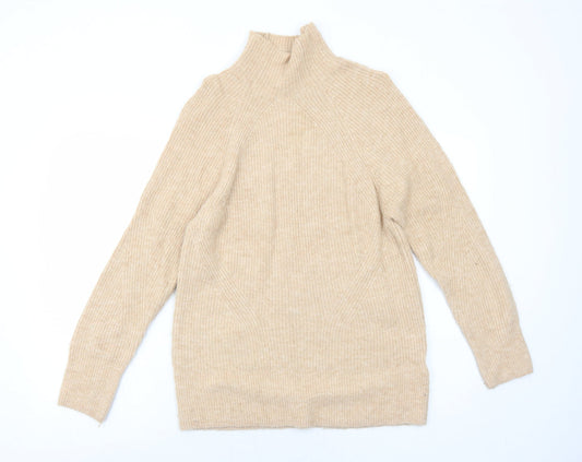Womens UK Size 6 Topshop Beige Pullover Jumper