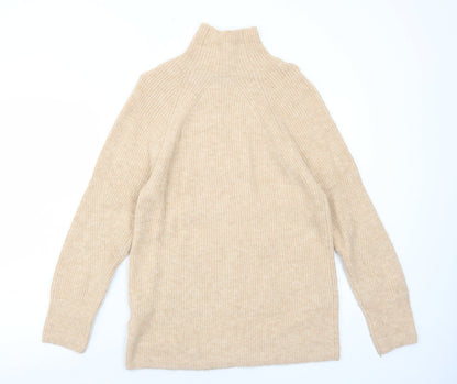 Womens UK Size 6 Topshop Beige Pullover Jumper