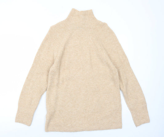 Womens UK Size 6 Topshop Beige Pullover Jumper