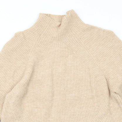 Womens UK Size 6 Topshop Beige Pullover Jumper