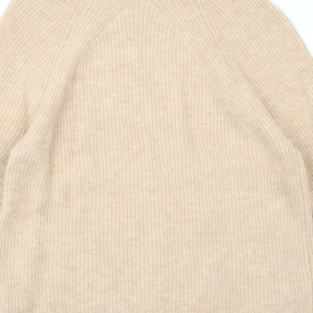 Womens UK Size 6 Topshop Beige Pullover Jumper