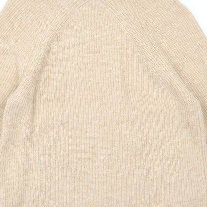 Womens UK Size 6 Topshop Beige Pullover Jumper