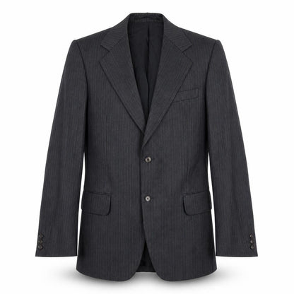 Pure Mens Grey Striped Wool Jacket Suit Jacket Size 38 Regular