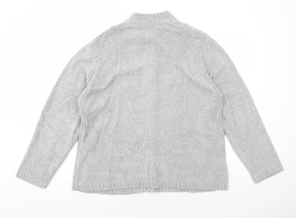 Womens UK Size 20 EWM Grey Cardigan Jumper