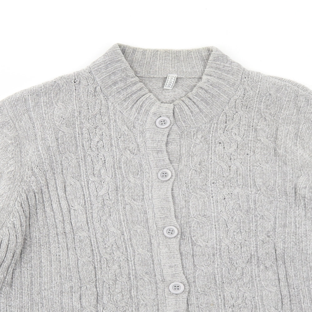 Womens UK Size 20 EWM Grey Cardigan Jumper