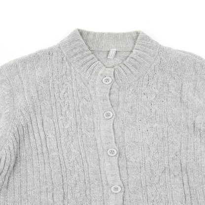 Womens UK Size 20 EWM Grey Cardigan Jumper