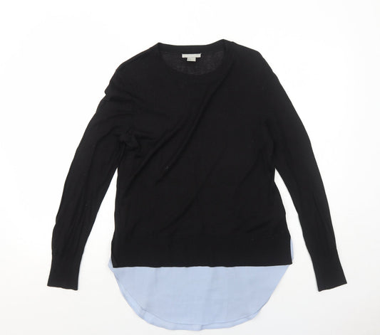 Womens UK Size S H&M Black Pullover Jumper