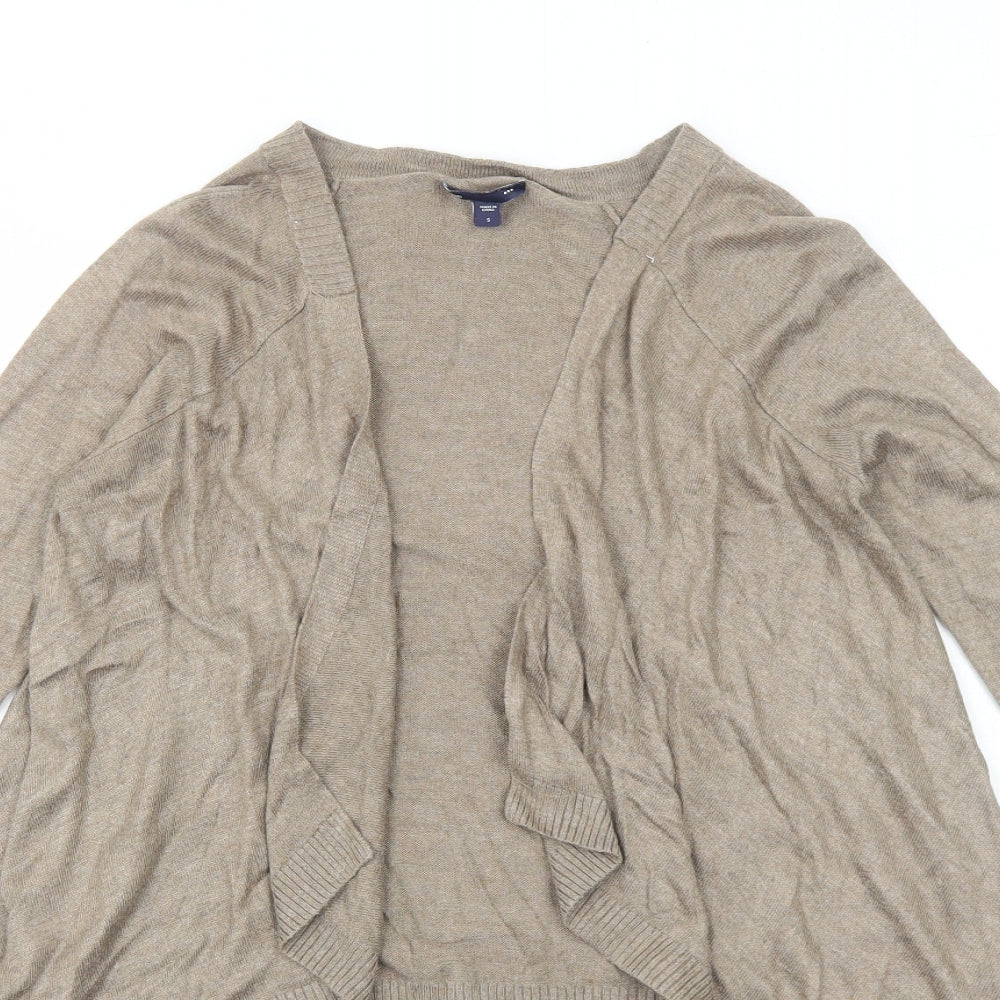 Gap Womens Brown V-Neck Viscose Cardigan Jumper Size S